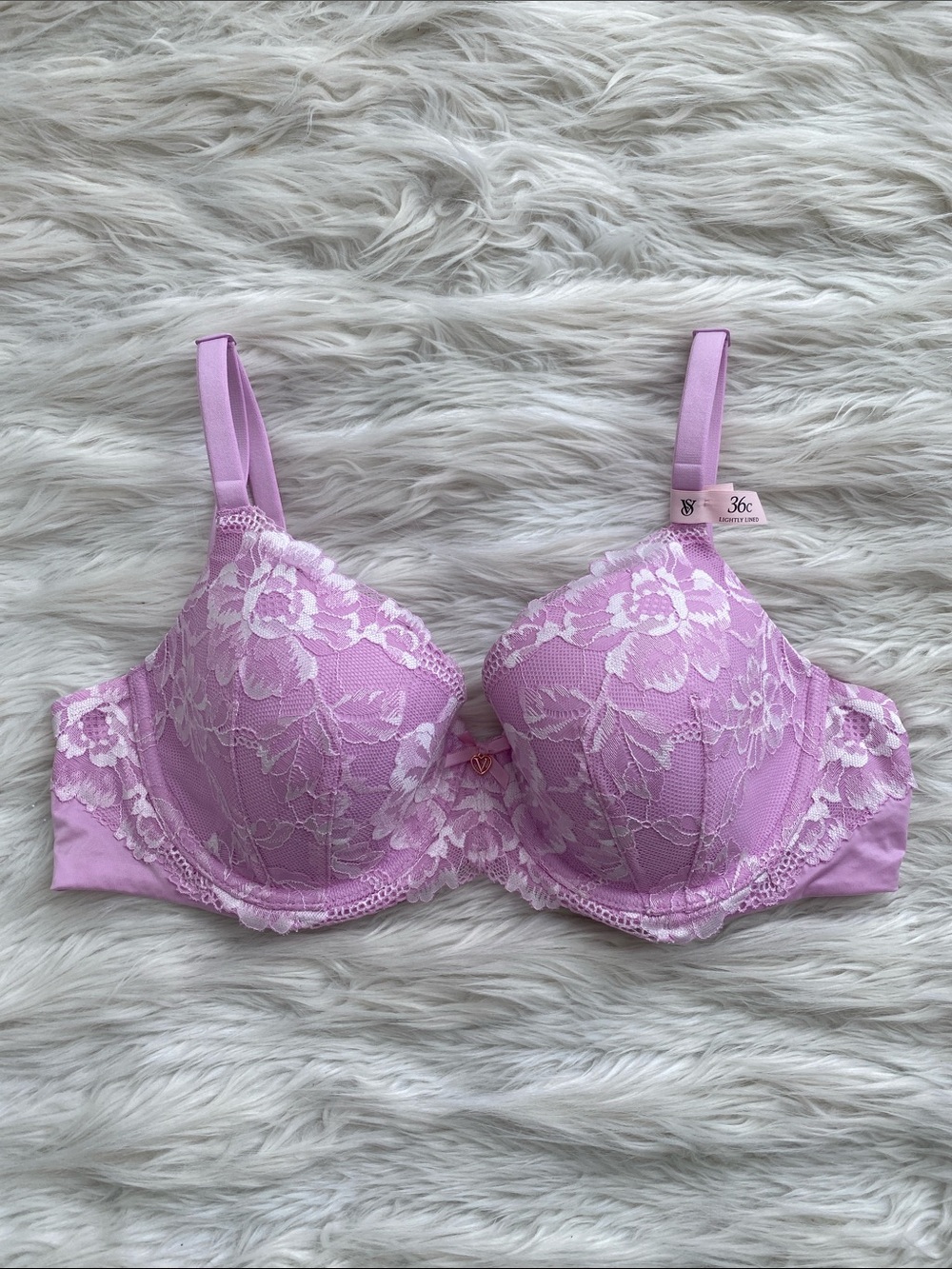 Victoria's Secret | Lilac Lace Body By Victoria Lined Demi Underwire Bra